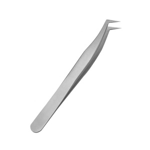 Pince à épiler professionnelle modèle RT-EET-0132 en acier inoxydable de haute qualité pour kits d'extensions de cils et manucure - Product Image 1