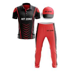 Cómodos pantalones de tela de punto de poliéster 100% para adultos jugadores de Cricket media manga cuello Camiseta estilo uniforme - Product Image 1