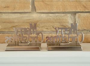 ที่ใส่ถุงเท้ายาวเมอร์รี่คริสต์มาสทำจากโลหะพร้อมดีไซน์หรูหราทำจากวัสดุที่มีคุณภาพสูงเหมาะสำหรับการตกแต่งบ้านตามเทศกาลและการเชียร์ในวันหยุด - Product Image 4