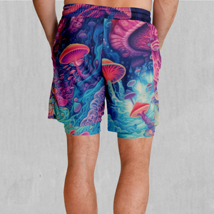 2025 Summer Sports <b>Shorts</b> for <b>Men</b> Quick Drying Breathable Sublimation Printed Casual Solid Pattern OEM Service - Product Image 2