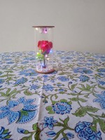 Nappe personnalisable faite à la main 100 % coton multicolore pour la maison, l'hôtel, les mariages, les fêtes et l'extérieur - Style ferme indienne moderne