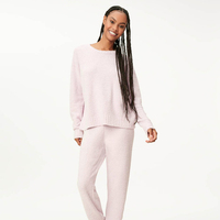 Pull-over décontracté pour femme, haute qualité, OEM ODM, tricot plat, couleur unie, chaud pour l'hiver, avec impression de logo personnalisée