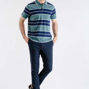 Bordado personalizado de los hombres para los polos de verano transpirable de punto de manga corta para Casual Business Social New Summer - Product Image 4