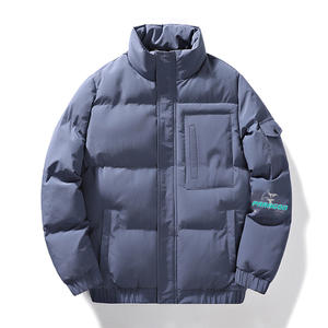 <b>Men's</b> High Quality Winter Coat-Custom Stand Collar Puffer Down Women Puffer Jacket with Pattern Decoration and OEM Service - Product Image 4