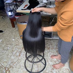 Vendeurs de cheveux naturels péruviens bruts, cheveux lisses, cuticules alignées, doux - Product Image 4