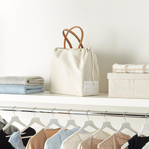Sacs à poussière en toile de coton avec logo personnalisé sacs à main et housse de rangement pour chaussures <span class=keywords><strong>pochette</strong></span> à cordon pour sac à main protection contre la poussière - Product Image 3