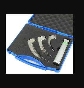 Ensemble de laryngoscope rigide à LED Pentax en acier inoxydable réutilisable pour l'anesthésie chirurgicale, pour utilisation en clinique vétérinaire - Product Image 1