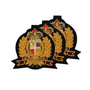 Super Quality Custom Tactical Pocket Embroidered Patch Crest Style Uniform Blazer <b>Badge</b> for Sale - Product Image 2