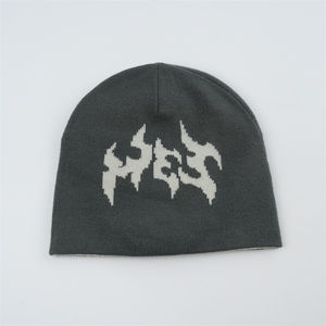 Bonnet personnalisé de qualité supérieure Jacquard Bonnets réversibles d'hiver tricotés réversibles avec chapeau d'hiver chaud 2025 - Product Image 6