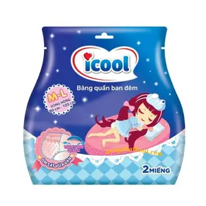 Icool女士隔夜卫生巾超吸水透气女士卫生巾裤子卫生巾tampon