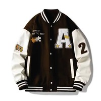 Veste universitaire en peau de vache à carreaux pour homme, style japonais, respirante et écologique, en polyester/coton, très vendue pour l'hiver