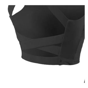 ชุดออกกำลังกาย 2 ชิ้นสำหรับผู้หญิง แบบเปิดหลัง มีฟองน้ำเสริม พร้อมโลโก้ด้านหน้า ไซส์ใหญ่ เสื้อกล้ามโยคะ - Product Image 5