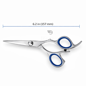 Ciseaux à cheveux professionnels de 6,2 pouces, ciseaux de barbier en acier inoxydable, poignée ergonomique, outil de salon OEM - Product Image 3