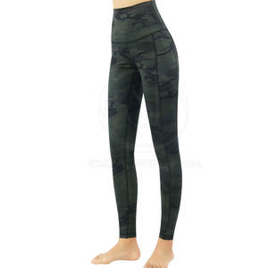 Leggings de Yoga Personalizados de Cintura Alta para Mujer, Talla Grande, Cintura Elástica, Estampados, de Secado Rápido, Transpirables, de Spandex/Poliéster - Product Image 1
