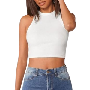 Camiseta sin mangas de poliéster para mujer, Camiseta deportiva ligera de secado rápido, ropa deportiva OEM para compradores mayoristas a granel - Product Image 5