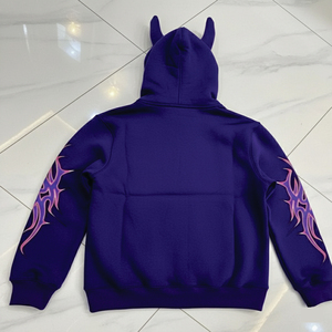 Custom Cotton Stringless Oversized Heavy Terry Print Streetwear Winter Hoodies with Embroidery <b>Applique</b> <b>Patches</b> for Men - Product Image 2