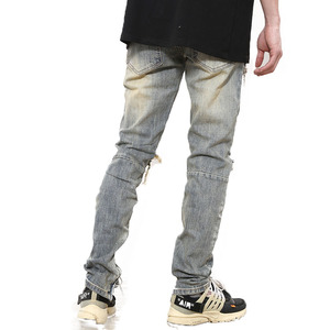 Pantalones Vaqueros Acampanados Personalizados para Hombre, de Alta Calidad, con Spandex/Poliéster, Lavado Nieve, Holgados, Tallas Grandes, Cintura Alta, Ecológicos - Product Image 5
