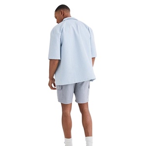 Custom Four Pocket Solid Eco-Friendly Breathable Best Selling Streetwear High Street Style <b>Linen</b>/Cotton Casual <b>Men's</b> <b>Short</b> - Product Image 3