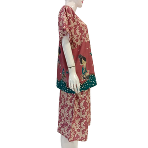 Conjunto de Pijama Térmico de Verano para Mujer, con Mangas Cortas y Pantalones Cortos, Tejido de Rayón Transpirable, de Cheery - Product Image 3