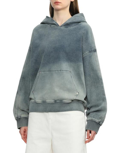 New Arrival <b>Embroidery</b> Logo Acid Wash Distressed Vintage Fashion Street Hoodie 100% Cotton Hoodies <b>Sweatshirts</b> Hoodies for Men - Product Image 5