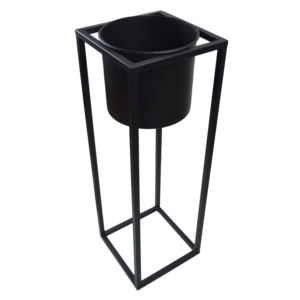 Maceta de Flores Blanca, Decoración de Metal Sólido, Diseño Moderno, Maceta para Plantas Verdes con Soporte - Product Image 6