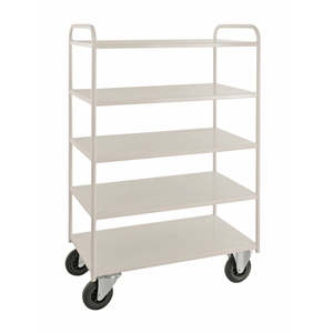 KM4145 Stainless Steel <b>Trolley</b> in <b>White</b> for Living Room Use - Product Image 1