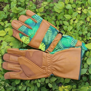 Guantes DE TRABAJO PARA deshierbe de jardinería, guante de jardín de cuero para mujer a prueba de espinas sin puñaladas para cavar, plantar, podar logotipo personalizado - Product Image 5
