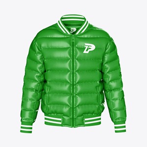 Nouvelle doudoune Logo personnalisé Doudoune d'hiver Manteau matelassé chaud avec fermeture éclair Col montant Coupe-vent Vêtement d'extérieur pour hommes - Product Image 4