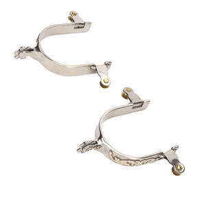 Meilleures ventes d'éperons de cheval de l'Ouest en acier inoxydable Bottes d'équitation équestre Accessoires bas quantité minimale de commande Prix de gros - Product Image 4