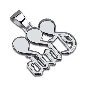 Pendentif Hip Hop serti de diamants Moissanite VVS au design exceptionnel, plaqué or, argent 925, design club, bijoux tendance - Product Image 3