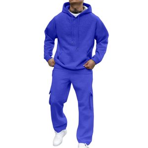 Unisex Factory Wholesale Custom Logo OEM Color Plain <b>Plus</b> <b>Size</b> Fashion Tracksuits 2 Piece <b>Set</b> Men Sweatpants Hoodie <b>Jogger</b> <b>Sets</b> - Product Image 1