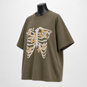 Camiseta de Algodón para Mujer con Logotipo Personalizado, Corte Holgado, Manga Corta, Top Moderno - Product Image 3