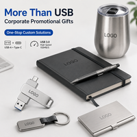 Memoria USB Personalizada con Logotipo, USB 3.0 Tipo C, Doble Interfaz, Metálica, Giratoria, para Teléfono y Portátil, Regalo Promocional Corporativo