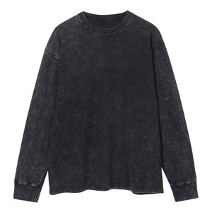 Sweat-shirt vintage délavé à l'acide, tissu de qualité supérieure, conçu pour un usage décontracté et un style moderne - Product Image 1