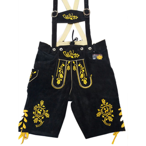 En gros Personnalisé Allemand Autrichien Court Lederhosen High Street Bouton En Relief 6XL Anti-Rides Couleur Personnalisée Court Lederhosen - Product Image 1