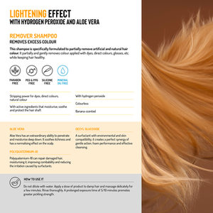 SHAMPOOING DÉCOLORANT - Shampoing pour éliminer l'excès de couleur après le traitement de coloration, Fabriqué en Italie - Product Image 2