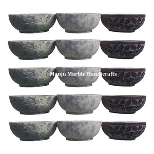 ชามแกะสลักหินสบู่พร้อมรูปทรงกลมใช้เป็นของขวัญตกแต่งบ้านสินค้าใหม่ล่าสุดไม่ซ้ำใคร - Product Image 2