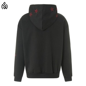 Sweat à capuche zippé en strass de qualité supérieure pour homme, saison automne, design personnalisé brodé et imprimé, style hip-hop - Product Image 3