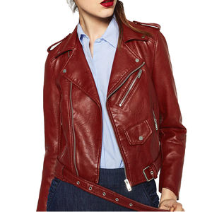 Professional Design Ladies Cow Leather Jacket Slim Fit and Sexy <b>Stand</b> Collar Light <b>Weight</b> Formal Wear <b>for</b> Women - Product Image 6