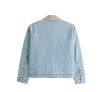 Veste en toile courte personnalisée avec impression sérigraphique, fabricant en gros, doublure matelassée pour l'hiver, veste de travail vintage en toile