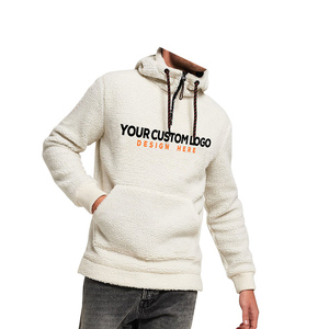 2026 Wholesale Custom Logo Soft Winter <b>Sherpa</b> <b>Hoodie</b> <b>Men's</b> Heavyweight Pullover Arctic Velvet 100% Cotton Eco-Friendly Quick Dry - Product Image 3