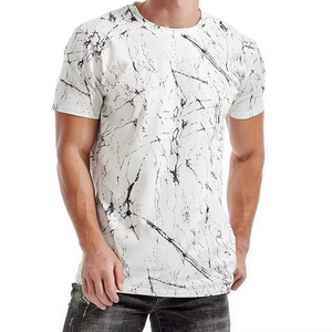 T-shirt en coton uni pour homme, basique, coupe confortable, haute qualité, OEM - Product Image 3