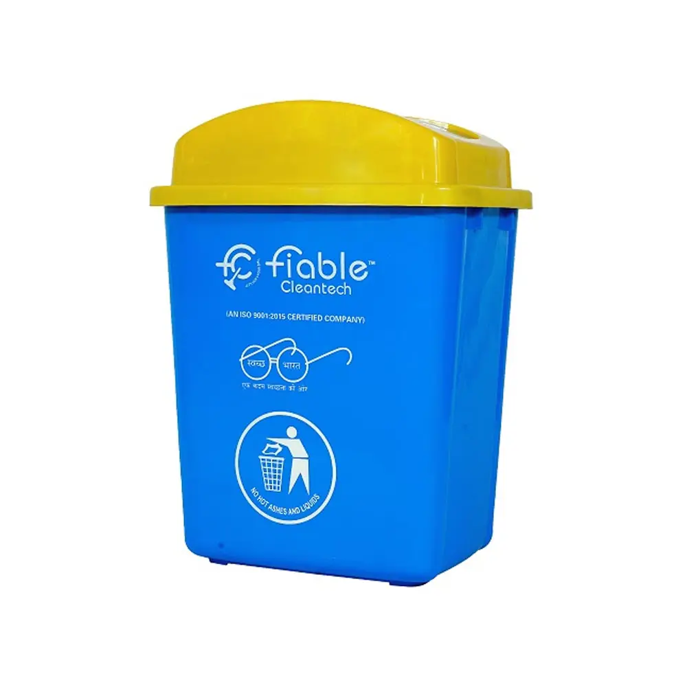 Хит продаж, высококачественный 30-литровый контейнер для мусора синего цвета, прочный квадратный пластиковый мусорный контейнер для отеля по лучшей цене