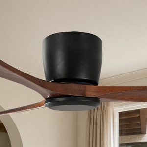 USA In Stock 52 Inch <b>Ceiling</b> <b>Fan</b> Without Light Solid Wood Blades Quiet DC Motor <b>Remote</b> <b>Control</b> for Bedroom Living Room Home - Product Image 1