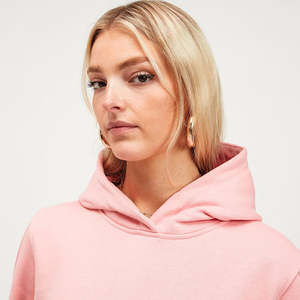 Sweat à capuche court pour femme 100% coton Streetwear Fashion Cropped Fit Casual Pullover Soft Fleece women's hoodies Custom Clothing - Product Image 5