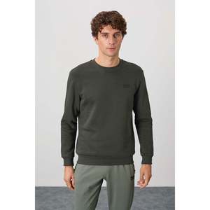 Sweat-shirt pour homme Omar Khaki - 88137 - Khaki - Product Image 1