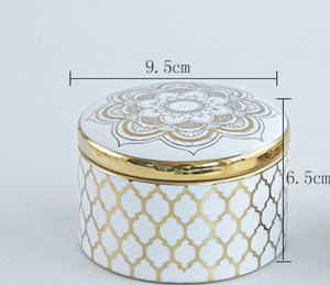 Seramik takı biblo kutuları, kadınlar için dekoratif Vintage takı organizatör, yüzük küpe kolye için küçük takı hediye kutusu - Product Image 5