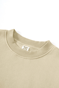 Sweat-shirt à col rond pour homme, personnalisable OEM, uni, coupe classique, en molleton, streetwear, 100% coton, luxe, 200g - Product Image 2
