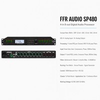 Processeur audio numérique 4 entrées 8 sorties, montage en rack, mixeur DSP, 48 kHz, 32 bits ADC, 24 bits DAC pour bar, salle de conférence