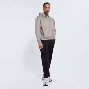 Sweat-shirts à capuche pour hommes grande taille, motif uni, délavé à l'acide, délavé par le soleil, effet usé, épaules tombantes, hiver, Pakistan, uni, 100% coton - Product Image 6